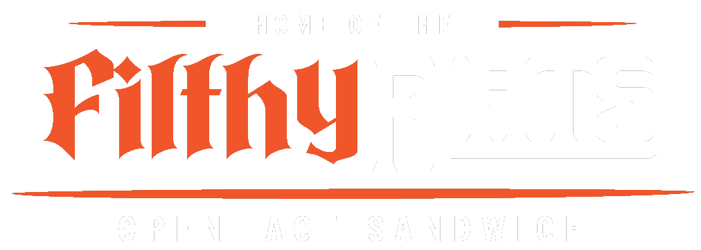 Filthy Flats stadard logo White